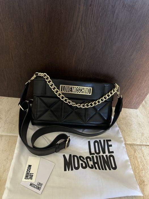 Черна чанта Love Moschino