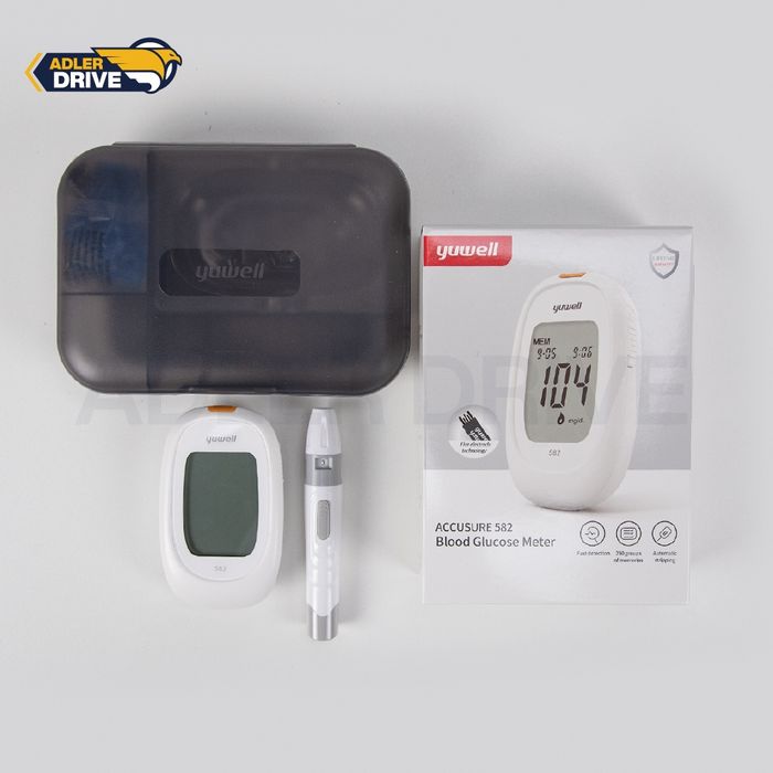 Глюкометр для определения уровня глюкозы в крови человека и здоровья.