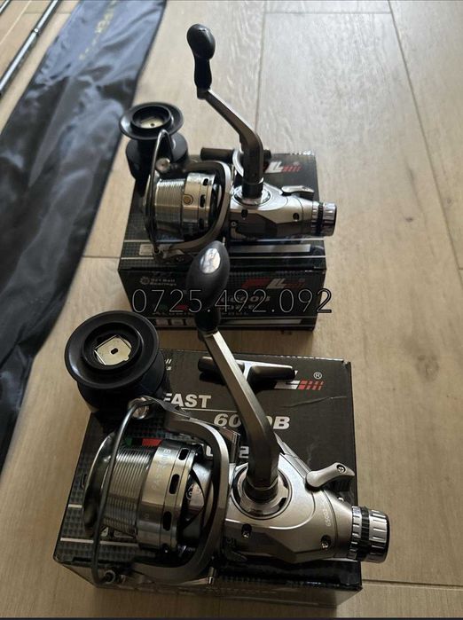 Set Pescuit la Crap 2 lansete si 2 mulinete