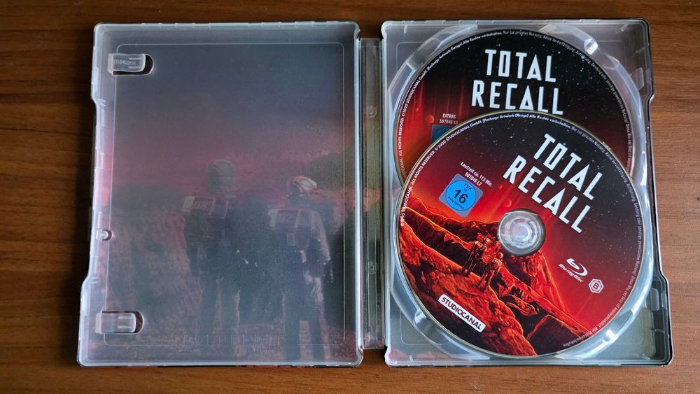 Vand steelbook bluray Total Recall (1990), nerulat, A Schwazenegger.
