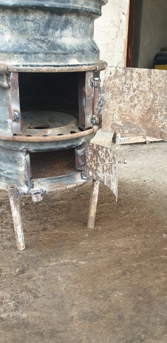 Буржуйка из дисков