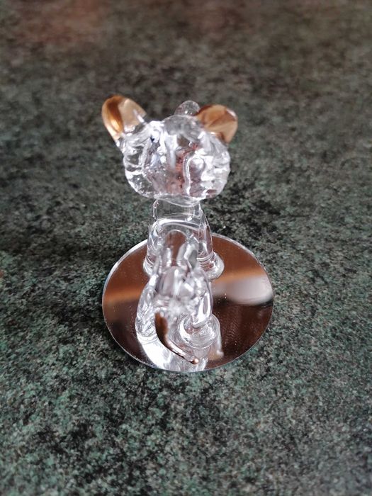 Стъклена фигурка кученце миниатюра