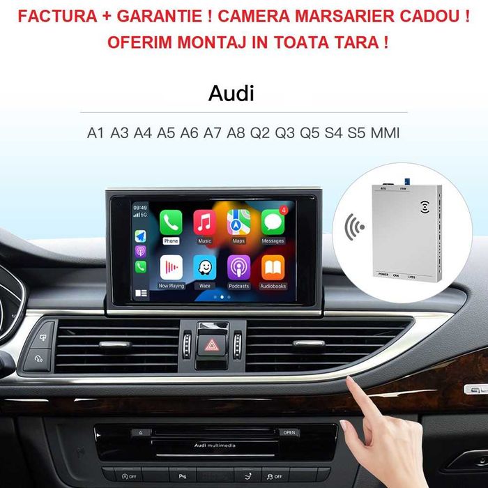 Apple Carplay Android Auto Audi A3 A4 A5 A6, A7, A8, Q3, Q5 , Garantie
