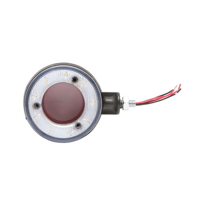 Lampa pozitie cu LED 12/24V pentru oglinda camion rosu/alb