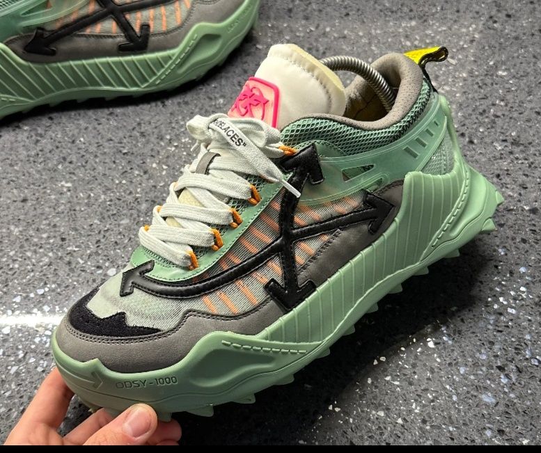 Adidas i Offwhite 1000 green n43 , noi cu cutie