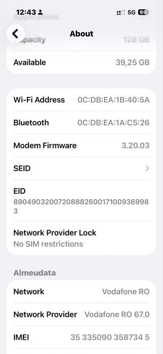 IPhone 15 128 GB Blue Impecabil la cutie Neverlocked