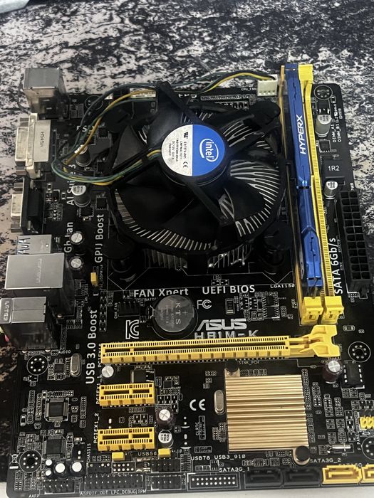 ASUS H81M-K + Intel i3 + 8 GB RAM