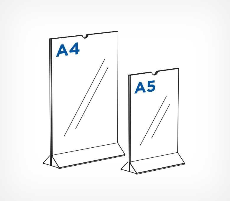 Подставка под меню с верхней загрузкой MENU HOLDER