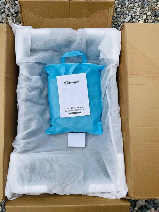 chiuvetă de bucătărie Ibergrif M87044B 1 cuvă, 70 x 44 cm