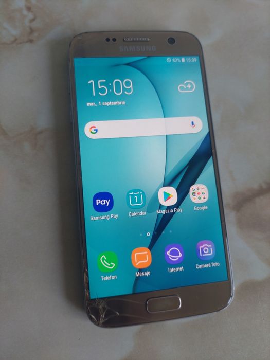 [S7] Vând Samsung Galaxy S7 [spart] dar [perfect funcțional] //poze reale