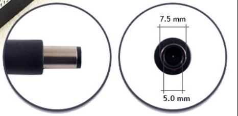 Alimentator laptop HP, mufa rotunda si pin central, 65w