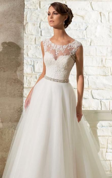 Rochie mireasa MORI LEE (SUA), tip printesa, marimea S