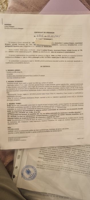 Teren intravilan 2.363 mp – potențial P+6 – zonă în dezvoltare