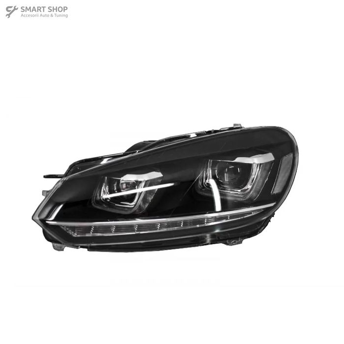 Faruri LED VW Golf 6 VI (2008-2013) Design Golf 7 3D U Design Semnal L