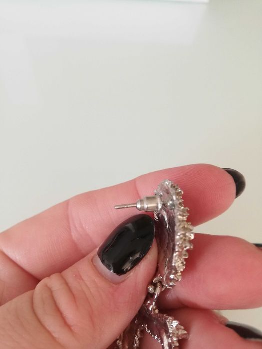 Дамски  обеци сребърен цвят-Нови