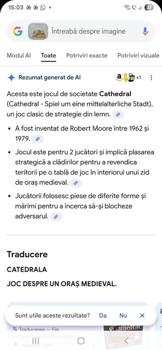 Joc din lemn Katedrale