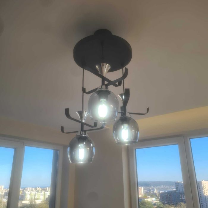 Полилей обърнати чаши, 3ка и 4ка, огледални, осветителни тела,ПРОМОЦИЯ