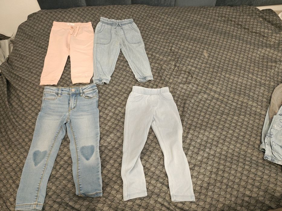 Vând lot pantaloni , pt fetițe Nr 92 ( cool club )