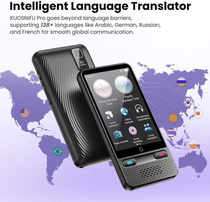 Интелигентен  преводач, превод на глас и снимки, поддържа 138 езика