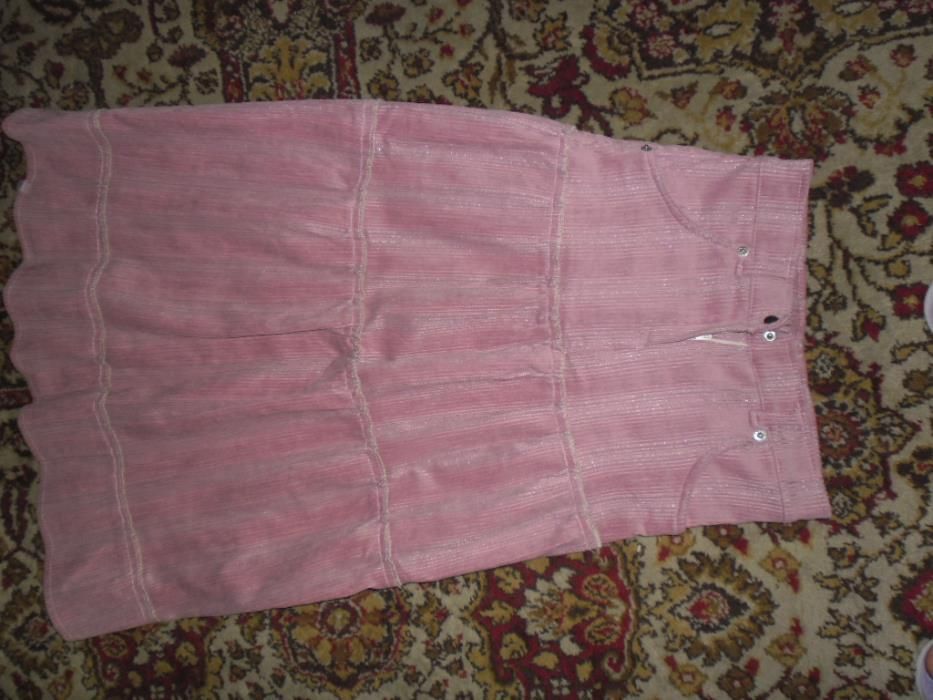 дънки пола сако в цвят пепел от рози