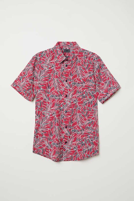 H&M - 7 camasi maneca scurta, bumbac mar.S/M (talie=100) noi, eticheta