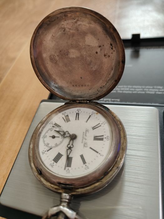 Карманные часы серебро 84 проба