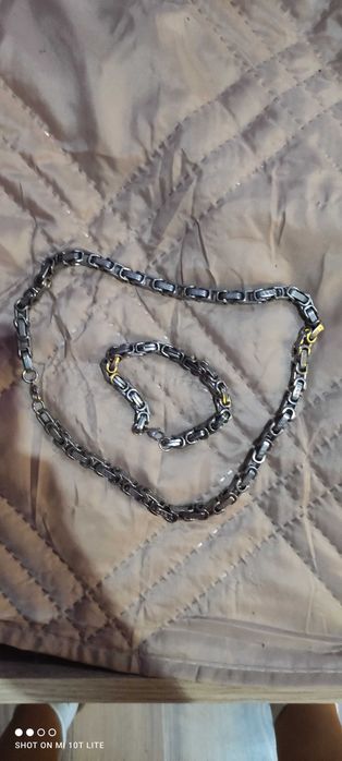 Медицинска стомана ланец и гривна