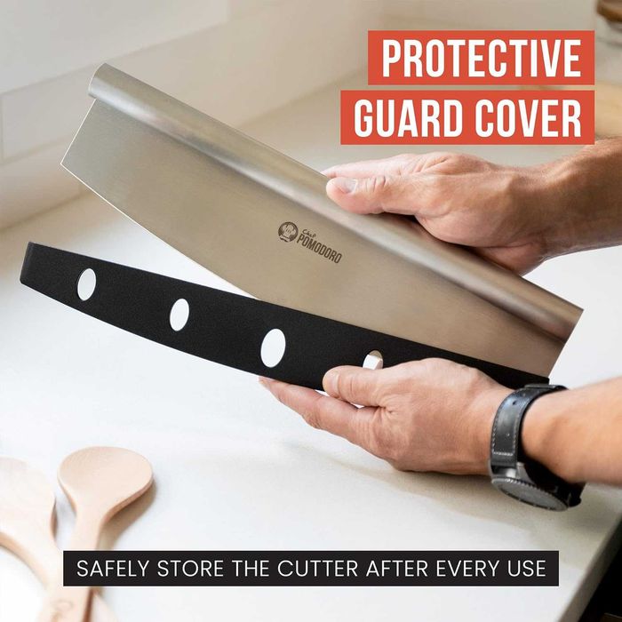 Cutit pt taiat pizza INOX, profesional, POMODORO, 35 cm TRANSP GRAT