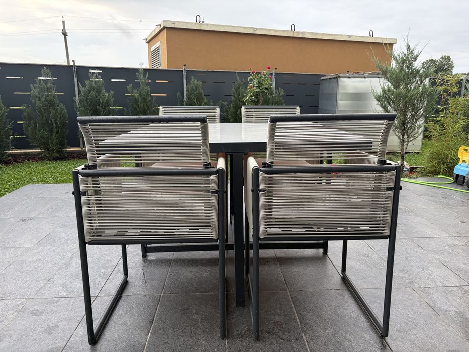Vand masa 4 scaune fold gradina Naterial