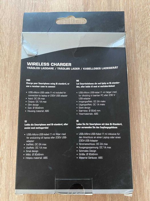 Încărcător wireless universal – nou, nefolosit