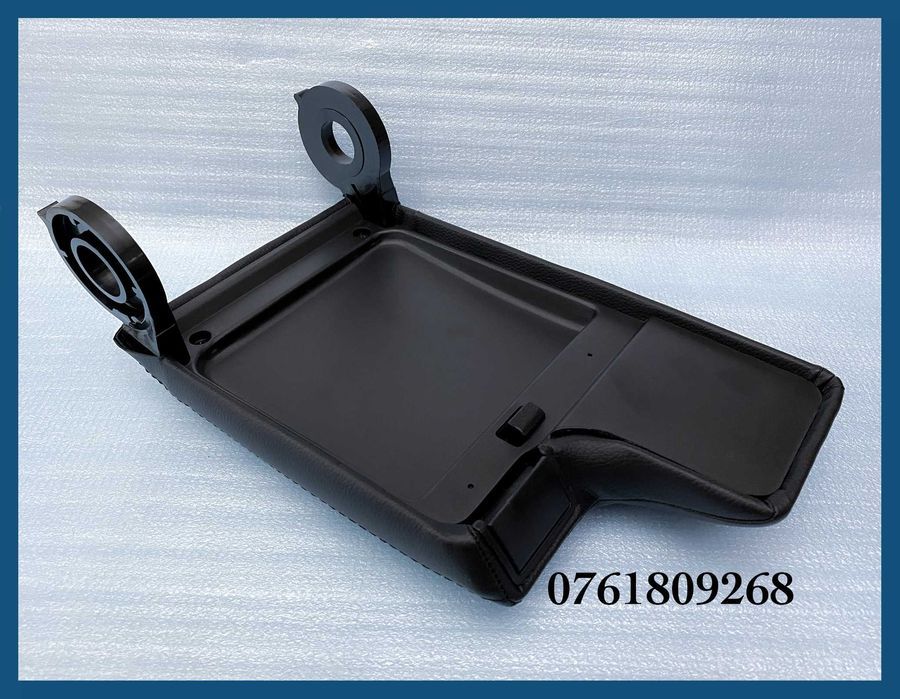 Capac piele cotiera pentru BMW seria 3 E46 (1998-2005) - negru gri bej
