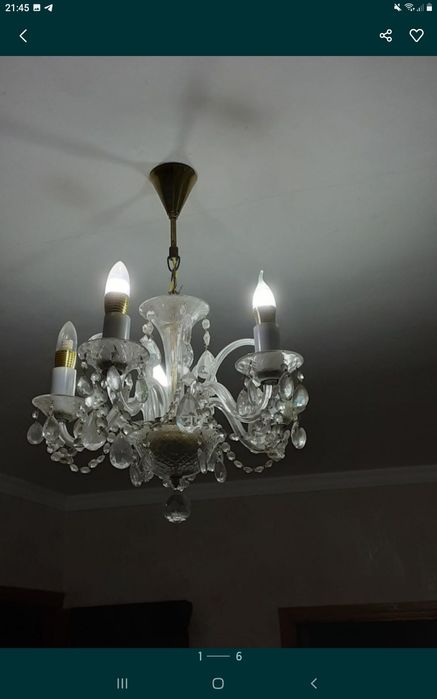 Продам 3 хрустальных люстры богема !