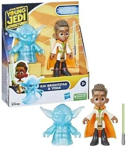 STAR WARS Young Jedi Adventures Екшън фигура Kai Brightstar и Йода