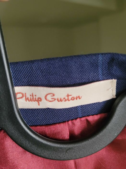 Sacou Philip Guston, marime 48, bleumarin, barbatesc