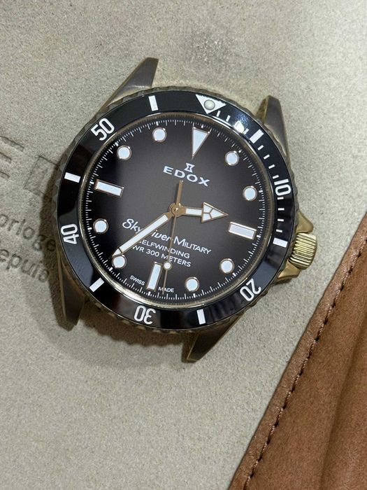 Edox SkyDiver Military Limited Edition — 80115 BRZN NDR