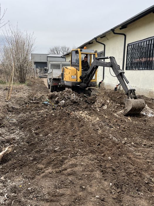 Извозване на отпадъци! Чистене на дворове с мини багер и бобкат!
