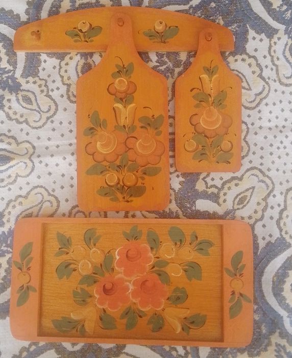 Доски разделочные деревянные набор