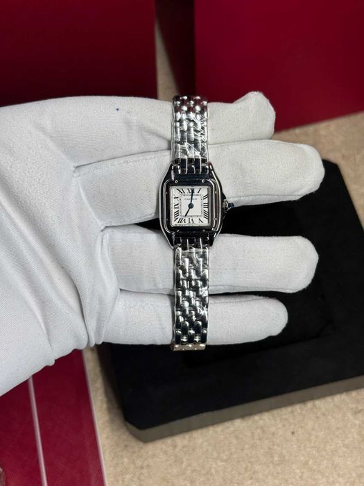Cartier Panthère Steel Silver Roman Dial 23mm
