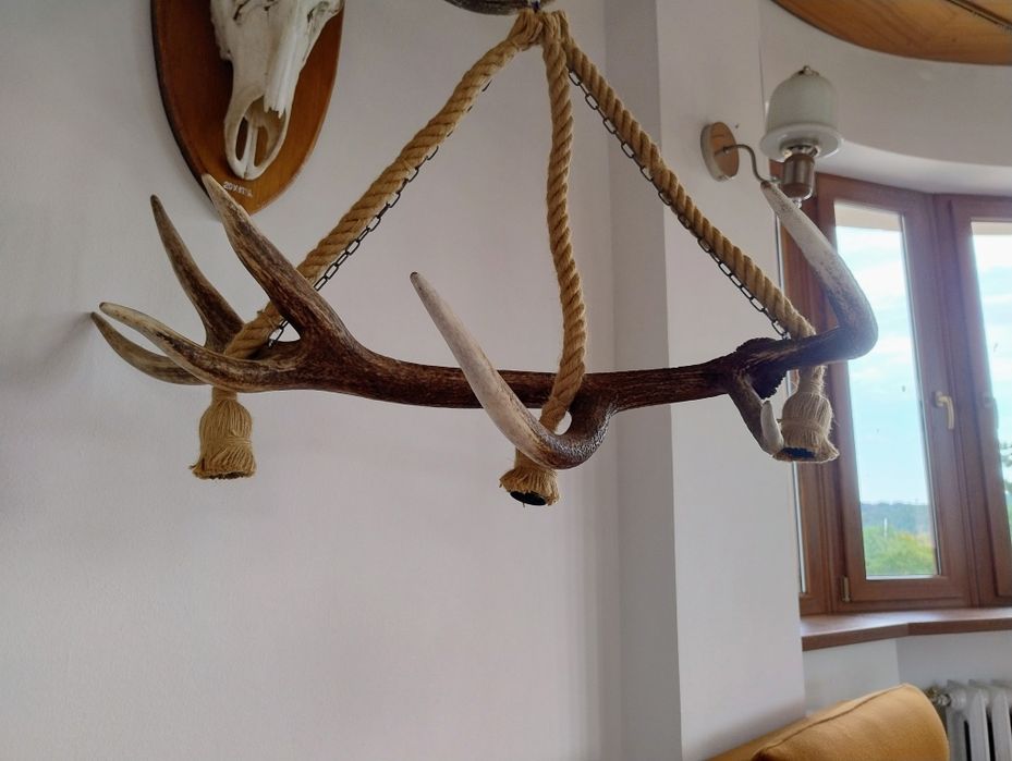 Арт полилей с рог от елен