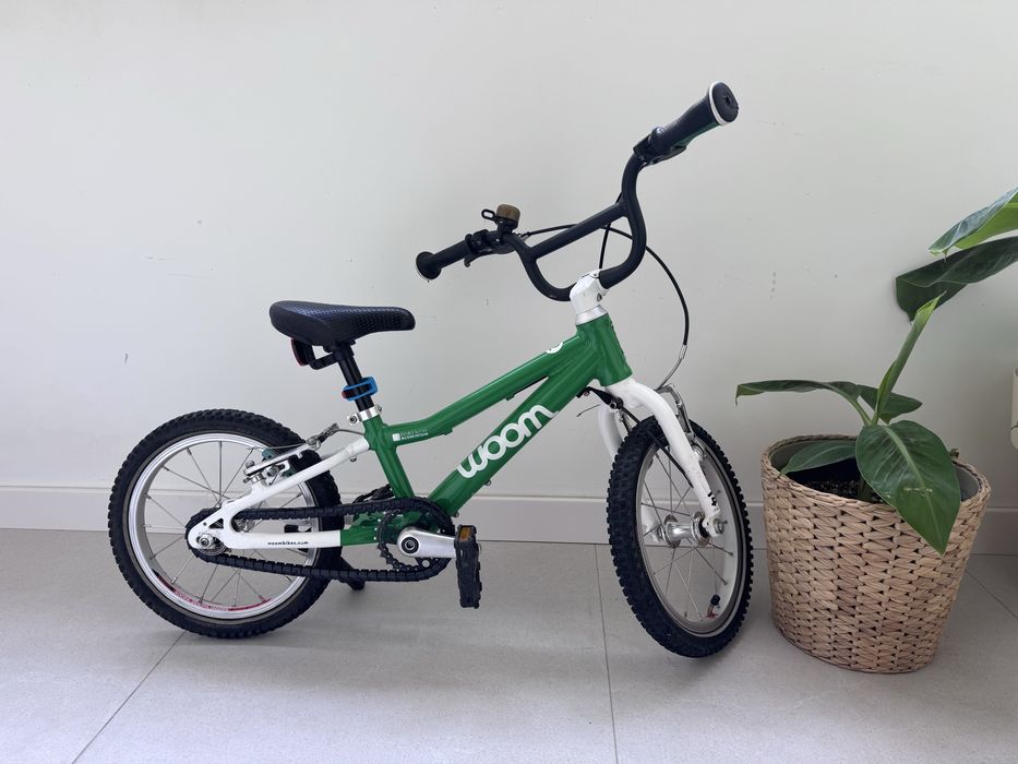 Bicicleta Woom 2, 14 inch, verde