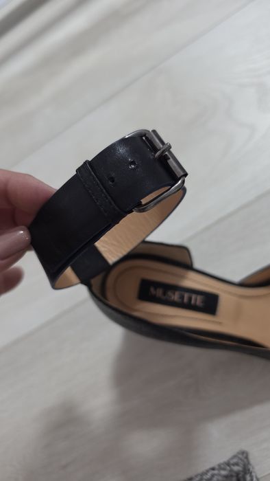 Pantofi Musette piele naturală lăcuită 37