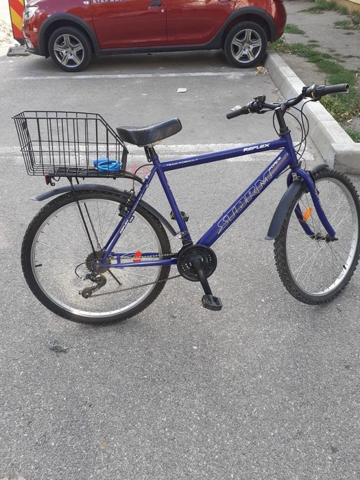 Bicicletă Reflex Storm Force – ideală pentru oraș / navetă (coș inclus)
