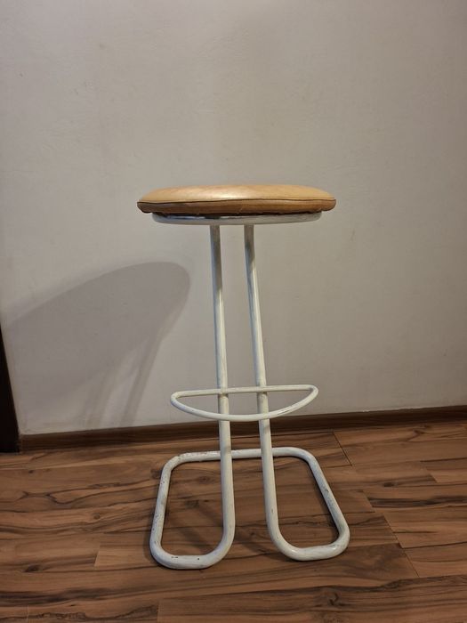 Scaun bar înalt crem