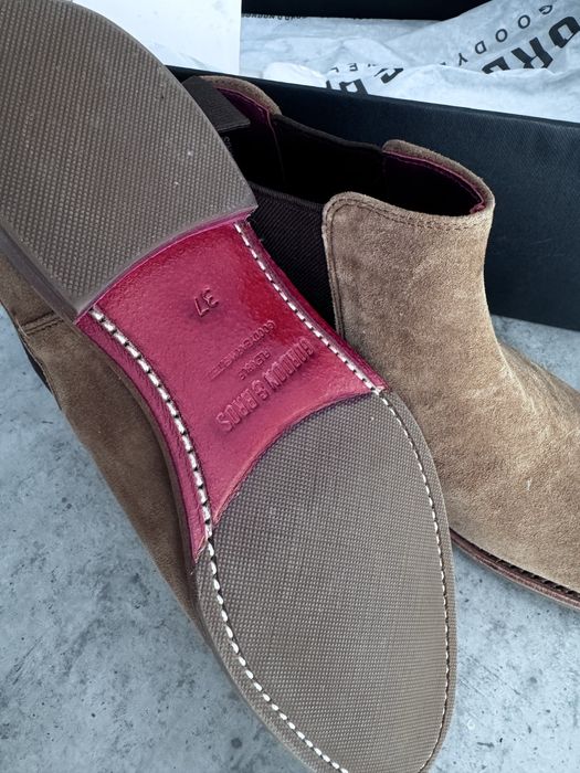 Велурени боти Gordon & Bros (Goodyear Welted)