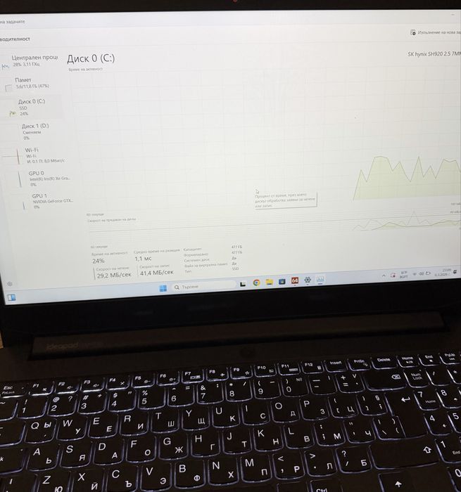 Lenovo Gaming/15,6” IPS/i5-11300H/512GB NVMe/12GB RAM/GTX 1650
