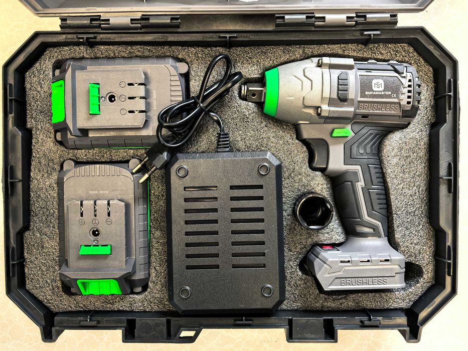 Cheie impact 1350Nm 108VF – 2 baterii, forta bruta, control total!