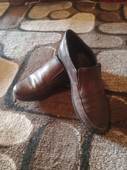 Мужские кожаные туфли 47 размер