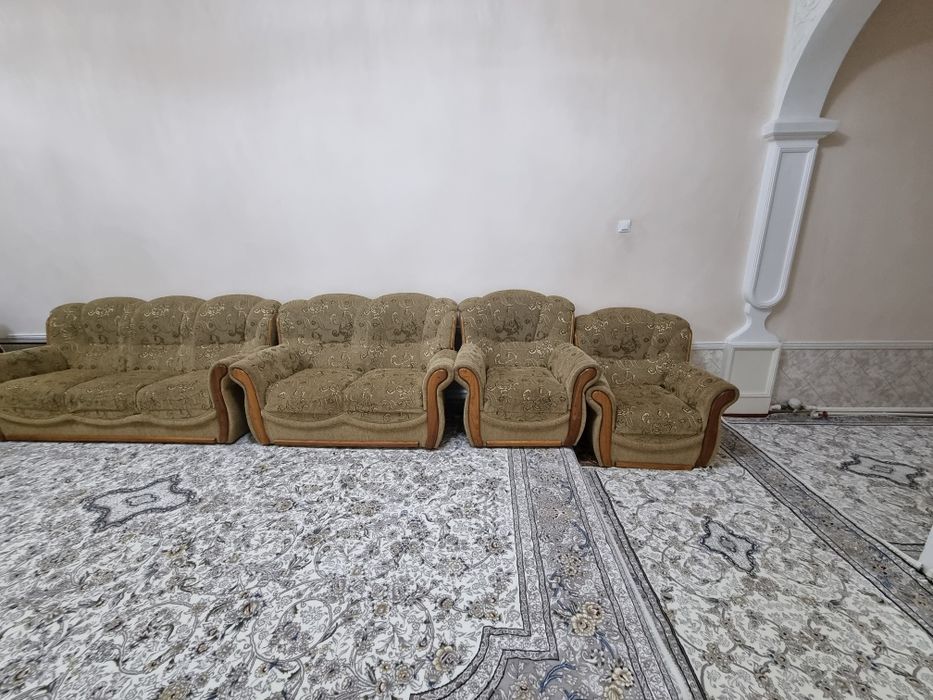 2 та кичик мягкий кресло, 2 та катта мягкий кресло,2 та зал учун мебел