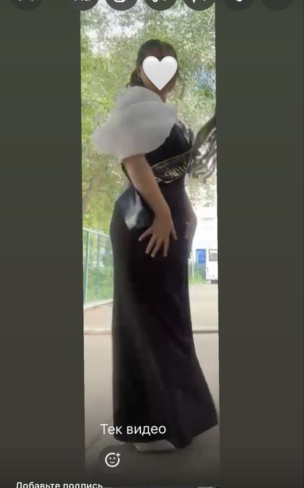 Платье   черное