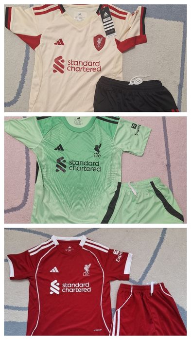 Ново! Детски футболен екип на  Ливърпул за 2025-2026, 7-8 години